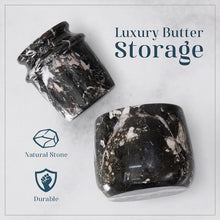 Load image into Gallery viewer, Marble Butter Keeper With Lid
