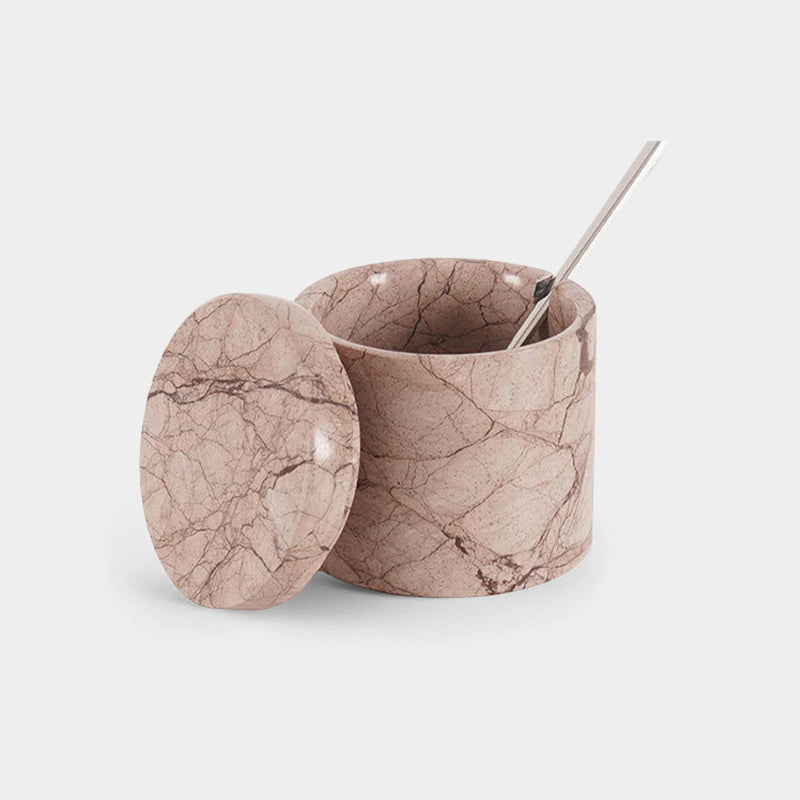 Marble Salt Cellar With Spoon