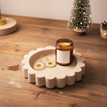 Load image into Gallery viewer, Round Jewellery Tray - Cloud Design
