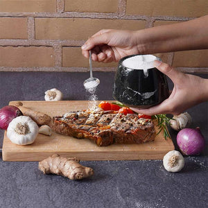 Marble Big Tumbler Salt Cellar