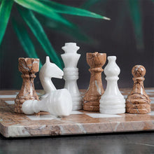 Load image into Gallery viewer, Chess Figures - White &amp; Marinara
