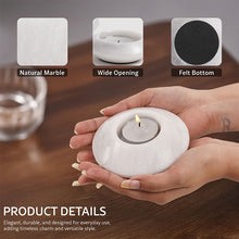 Load image into Gallery viewer, Marble Tea Light Candle Holder Set of 3
