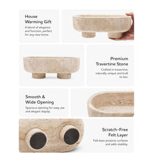 Load image into Gallery viewer, Marble Oval Bowl With Stand
