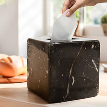 Load image into Gallery viewer, Marble Tissue Box Holder - Square
