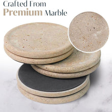 Load image into Gallery viewer, Coaster Set - Round with Cap
