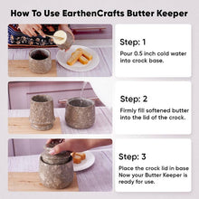Load image into Gallery viewer, Marble Butter Keeper With Lid
