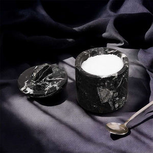 Marble Single Salt Cellar With Spoon