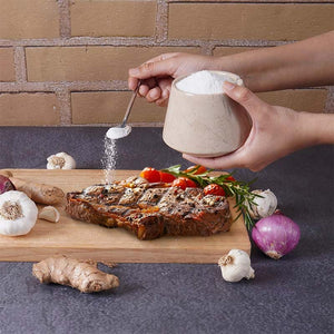 Marble Big Tumbler Salt Cellar