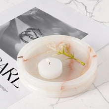 Load image into Gallery viewer, Marble Round Jewelry Tray
