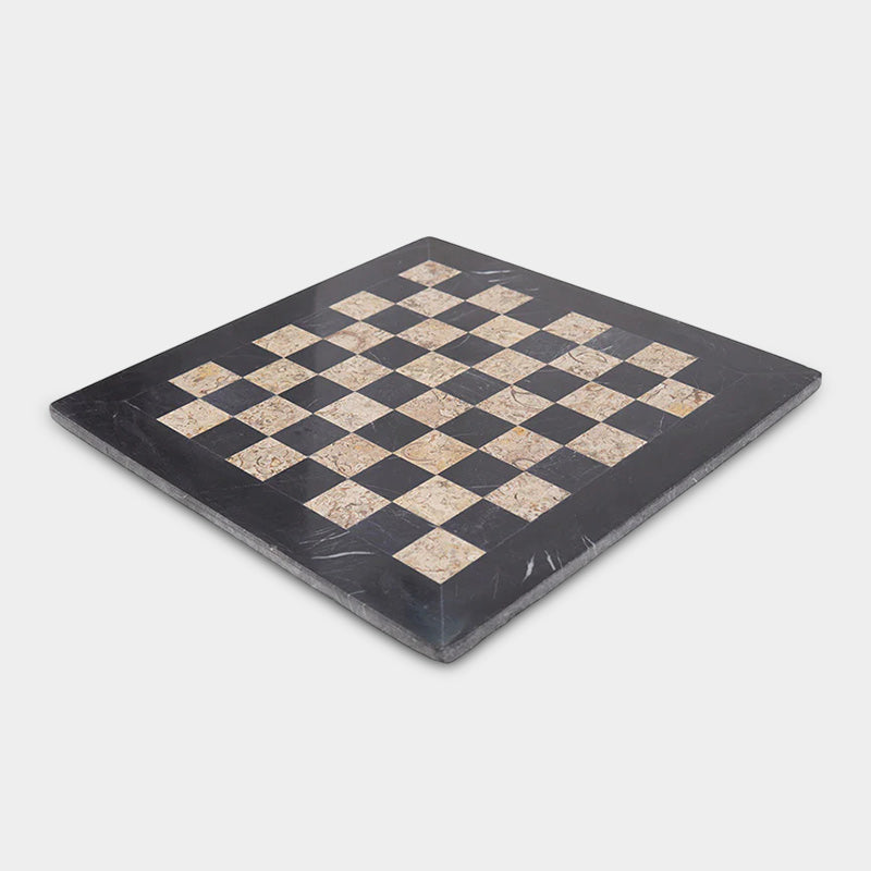 38cm Chess Boards - Black & Coral