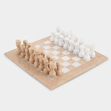 Load image into Gallery viewer, Marble 30cm Chess Set Verona &amp; White

