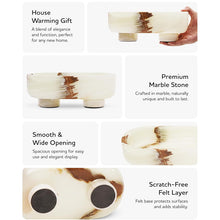 Load image into Gallery viewer, Marble Oval Bowl With Stand

