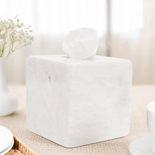 Load image into Gallery viewer, Marble Tissue Box Holder - Square
