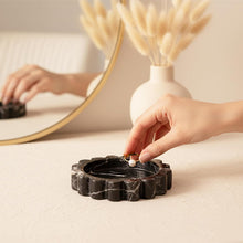 Load image into Gallery viewer, Round Jewellery Tray - Cloud Design
