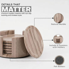 Load image into Gallery viewer, Marble Coaster Set with Holder
