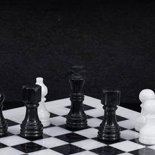Load image into Gallery viewer, Marble 30cm Chess Set - White &amp; Black
