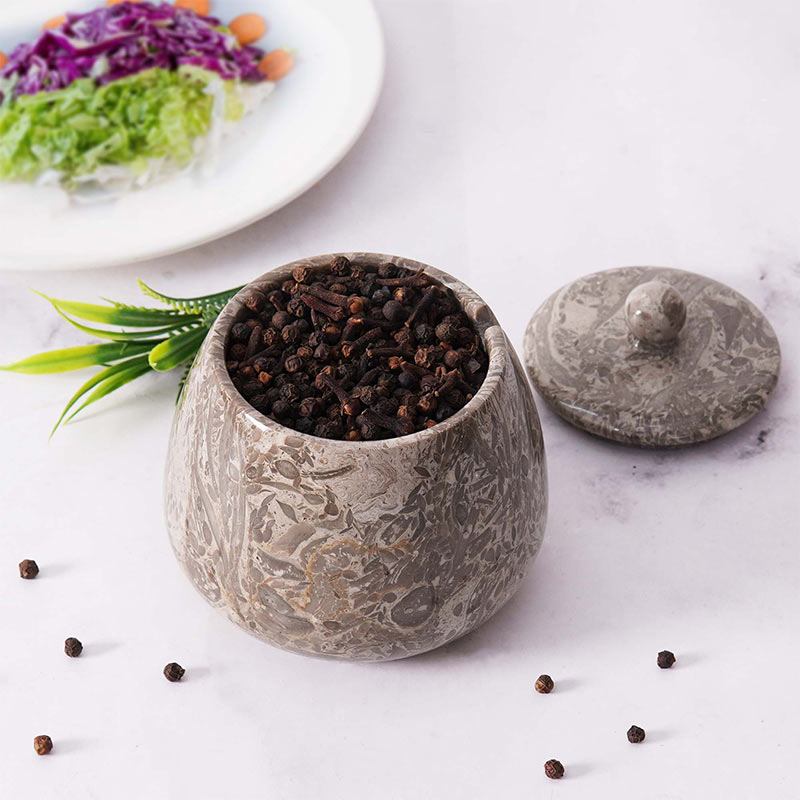 Marble Single Salt Cellar Bell Design