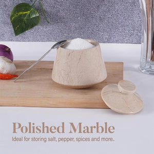 Marble Big Tumbler Salt Cellar
