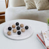 25cm Tic Tac Toe - Black & Coral