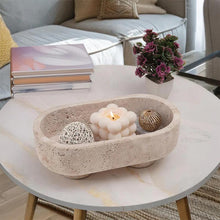 Load image into Gallery viewer, Marble Oval Bowl With Stand
