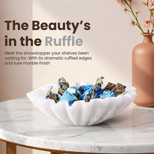 Load image into Gallery viewer, Ruffle Fruit Bowl (White)
