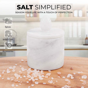 Marble Single Salt Cellar With Spoon