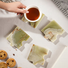 Load image into Gallery viewer, Marble Puzzle Coaster Set of 4
