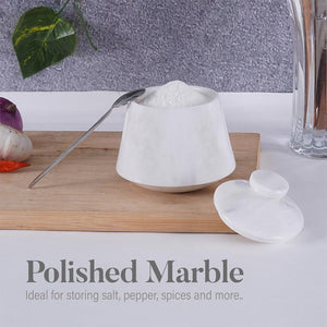 Marble Big Tumbler Salt Cellar