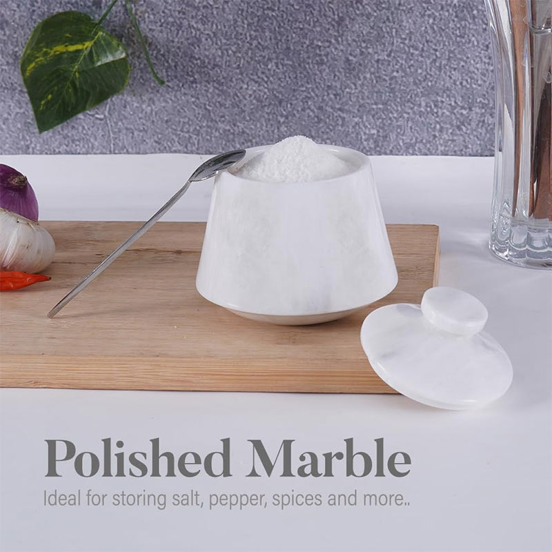 Marble Big Tumbler Salt Cellar