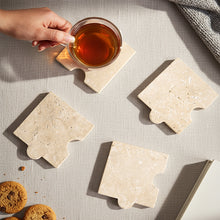 Load image into Gallery viewer, Marble Puzzle Coaster Set of 4
