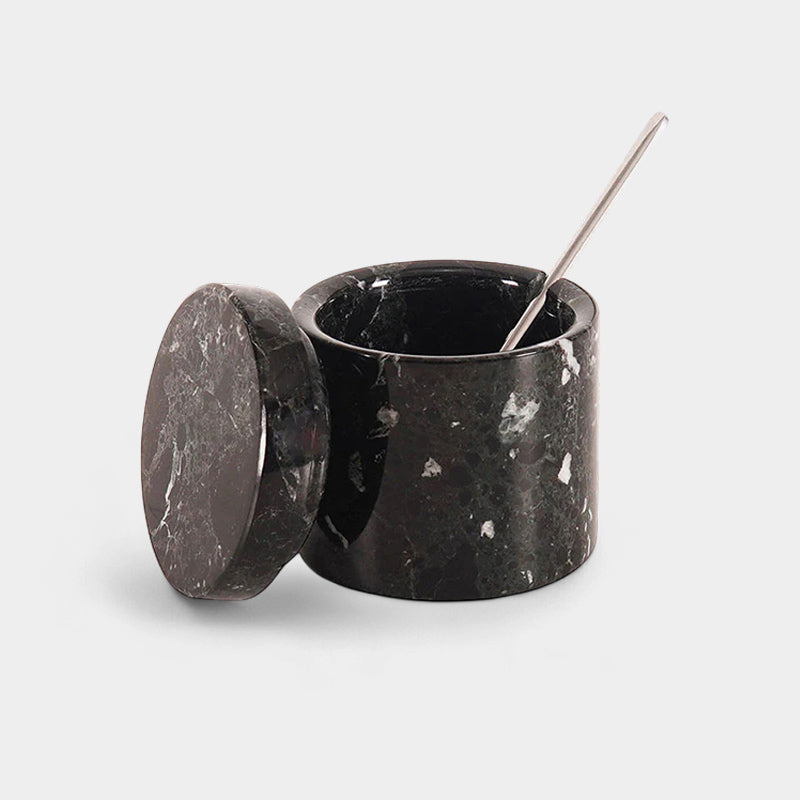Marble Salt Cellar With Spoon