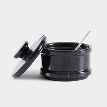 Load image into Gallery viewer, Marble Salt Cellar With Lid &amp; Spoon
