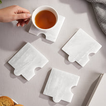 Load image into Gallery viewer, Marble Puzzle Coaster Set of 4
