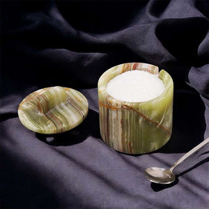 Marble Single Salt Cellar With Spoon