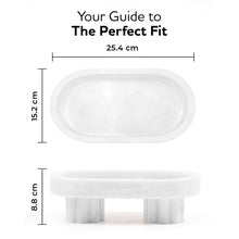 Load image into Gallery viewer, Marble Oval Tray with Stand
