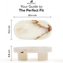 Load image into Gallery viewer, Marble Oval Tray with Stand
