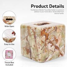 Load image into Gallery viewer, Marble Tissue Box Holder - Square
