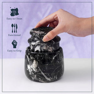 Marble Butter Keeper With Lid