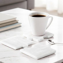 Load image into Gallery viewer, Marble Puzzle Coaster Set of 4
