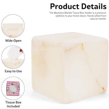 Load image into Gallery viewer, Marble Tissue Box Holder - Square

