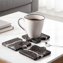 Load image into Gallery viewer, Marble Puzzle Coaster Set of 4
