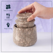 Load image into Gallery viewer, Marble Butter Keeper With Lid
