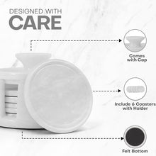 Load image into Gallery viewer, Coaster Set - Round with Cap
