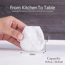 Load image into Gallery viewer, Salt and Pepper Egg Shape Set Of 2
