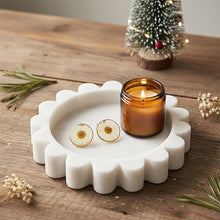 Load image into Gallery viewer, Round Jewellery Tray - Cloud Design
