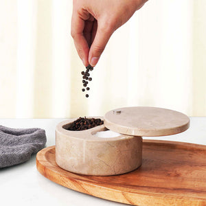 Salt Cellar with Dual Compartments