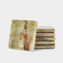 Load image into Gallery viewer, Marble Square Coaster Plates Set
