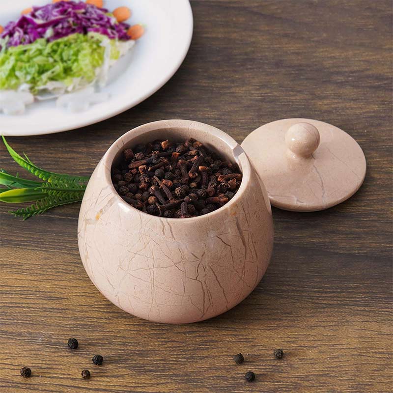 Marble Single Salt Cellar Bell Design