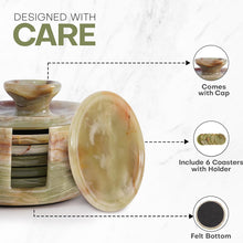 Load image into Gallery viewer, Coaster Set - Round with Cap
