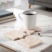 Load image into Gallery viewer, Marble Puzzle Coaster Set of 4

